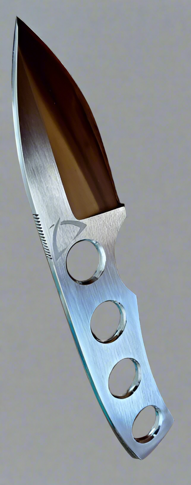 Polished combat knife