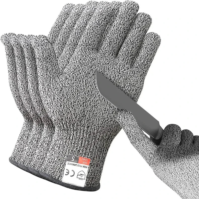 Showing it is cut resistant