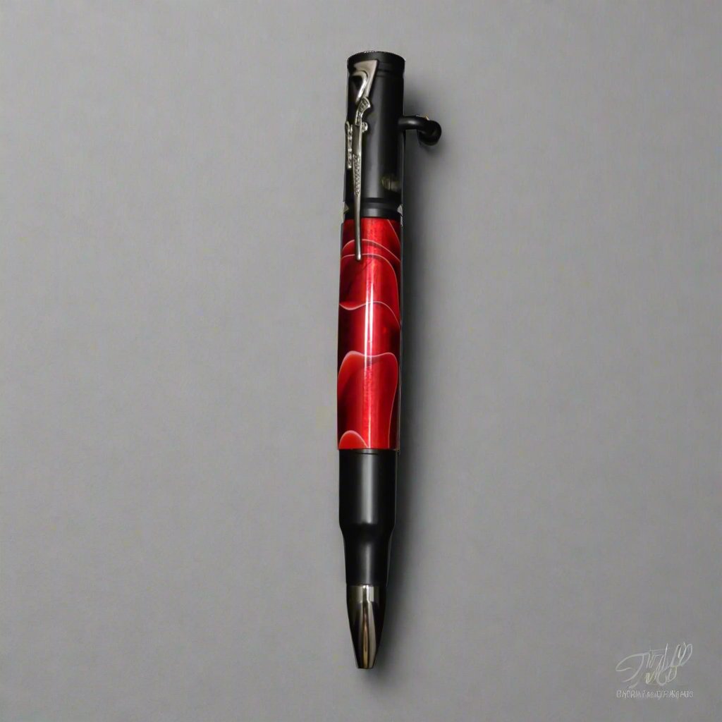 Our nicely designed Bright red bolt action pen