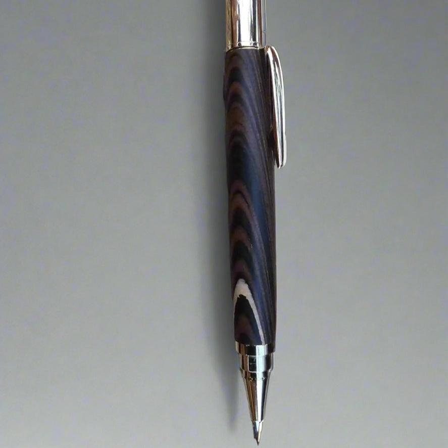 Our rollester pen made with wood and old one example of our customizable pens