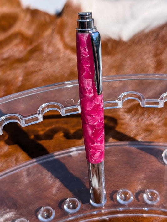 {⭐⭐⭐⭐⭐} Flash Sale - Hand-Crafted Pink Rolester Pen - 1 IN STOCK!