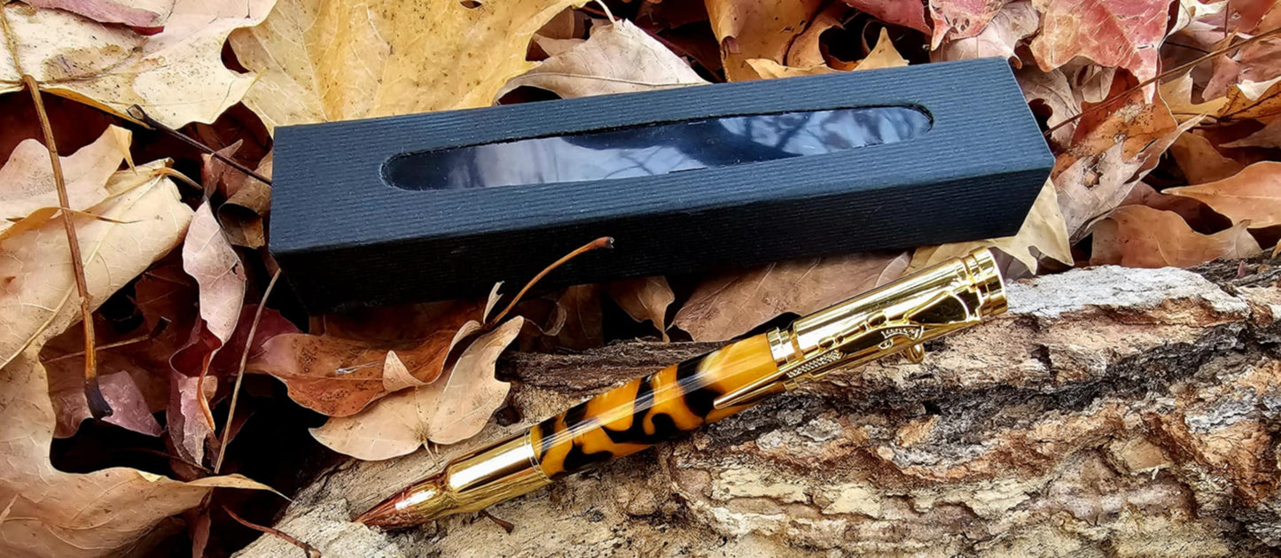 {⭐⭐⭐⭐⭐} Flash Sale - Hand-Crafted Yellow Bolt Action Pen - 1 IN STOCK!