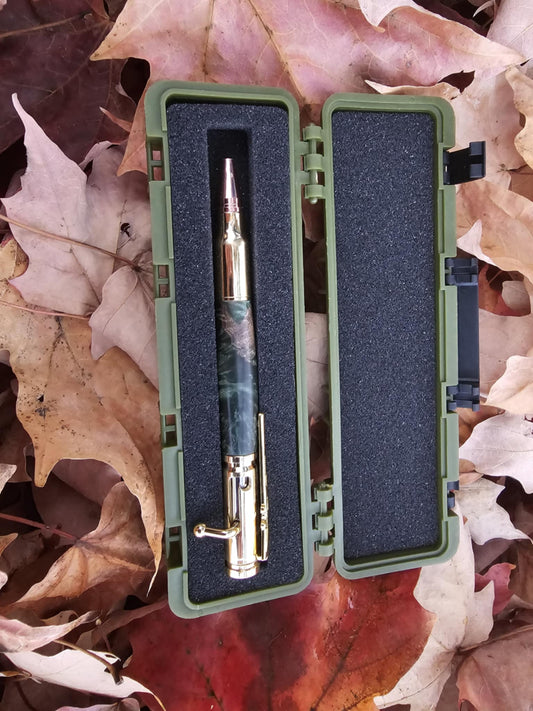 {⭐⭐⭐⭐⭐} Flash Sale - Hand-Crafted Green Bolt Action Pen - 1 IN STOCK!