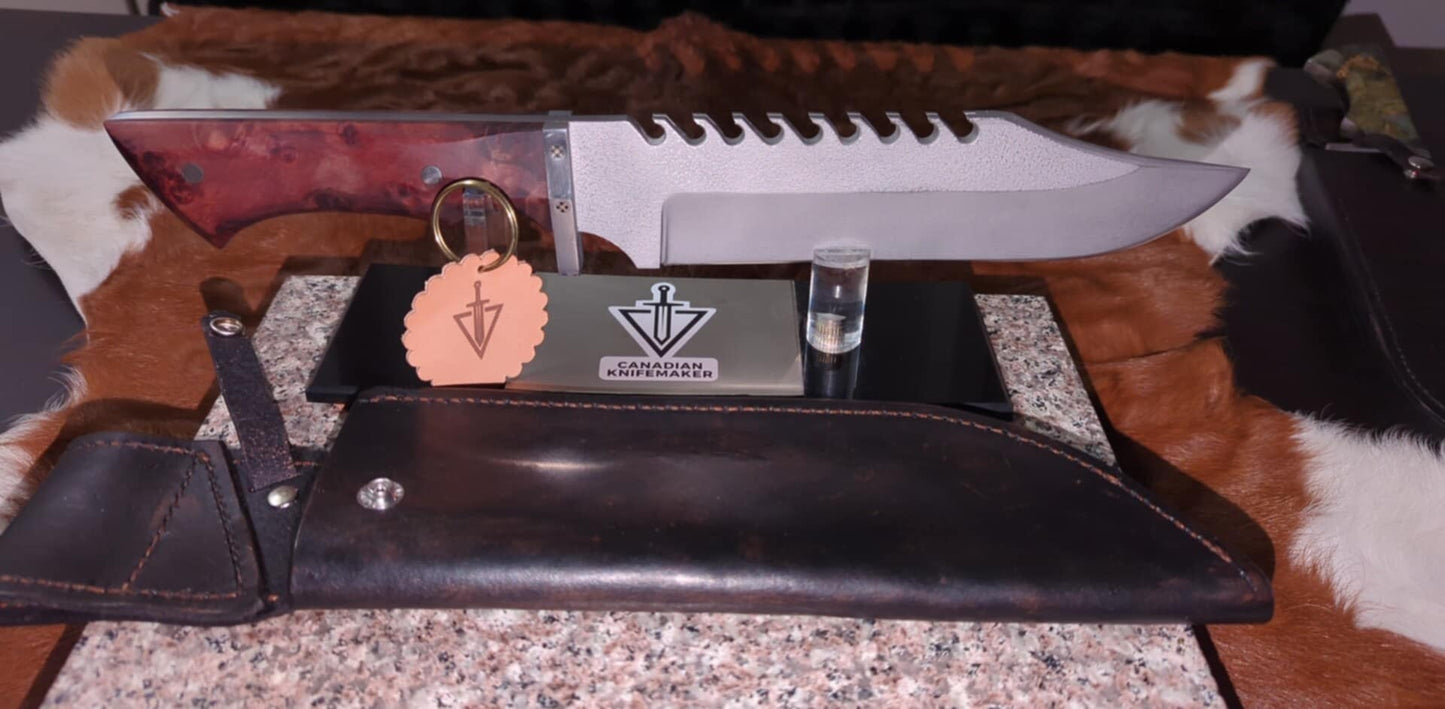 {⭐⭐⭐⭐⭐} Flash Sale - Hand-Crafted Brown Rambowie Knife - 1 IN STOCK!