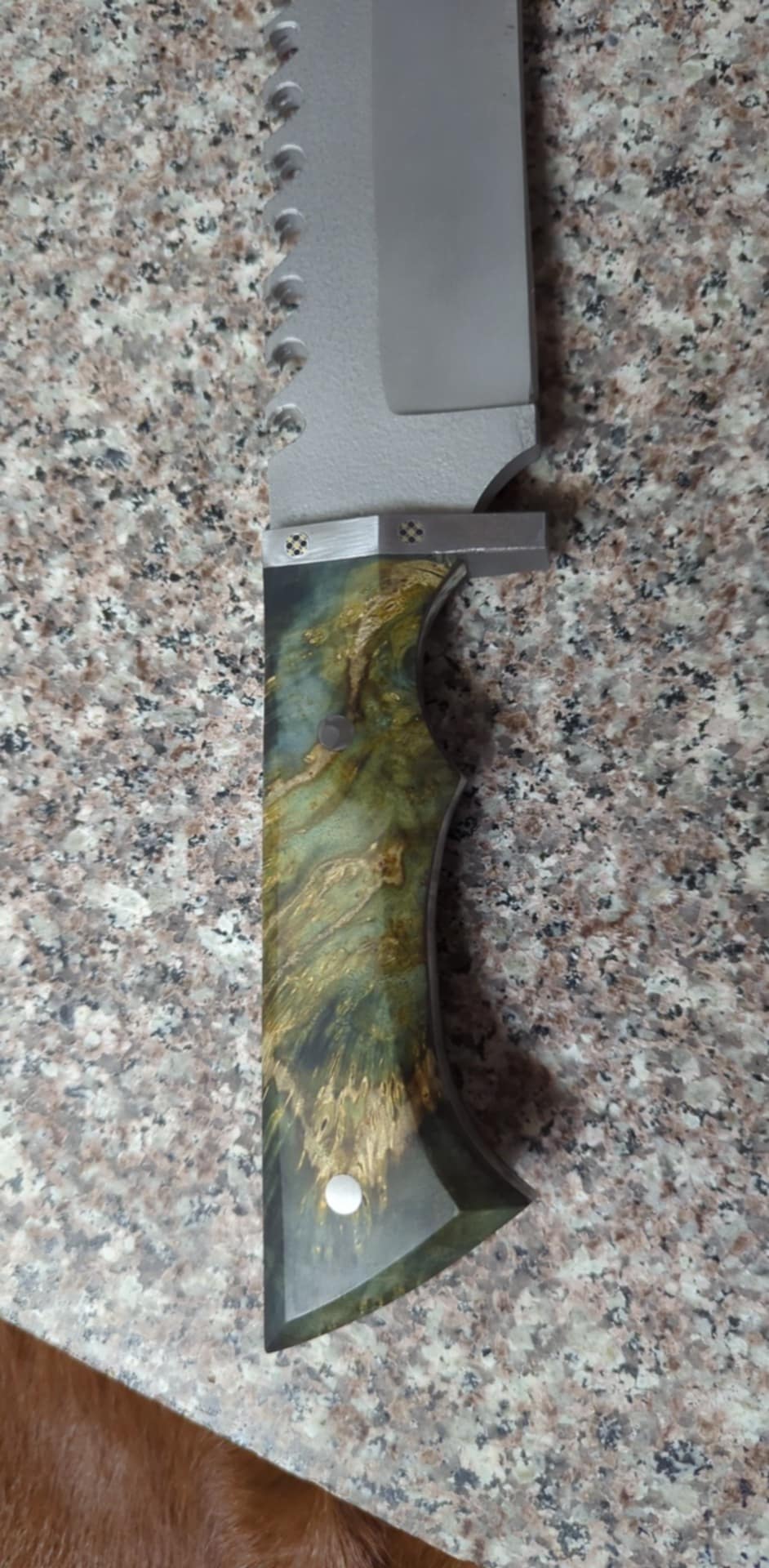 {⭐⭐⭐⭐⭐} Flash Sale - Hand-Crafted Green Rambowie Knife - 1 IN STOCK!