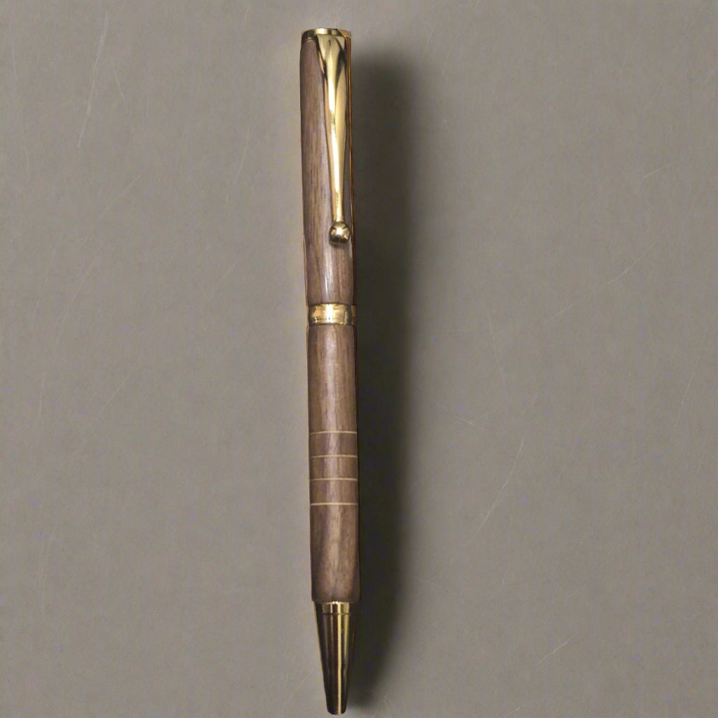 Hand-Crafted Black maple walnut Twist Pen 