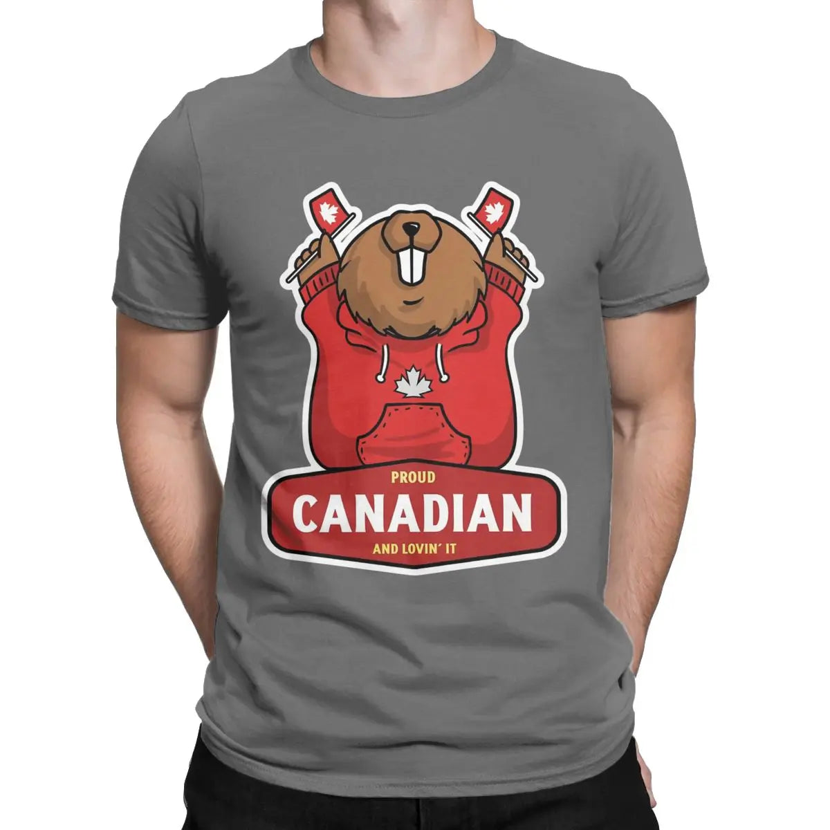 Proud Canadian Beaver T-Shirt: Celebrate Canada Day in Style