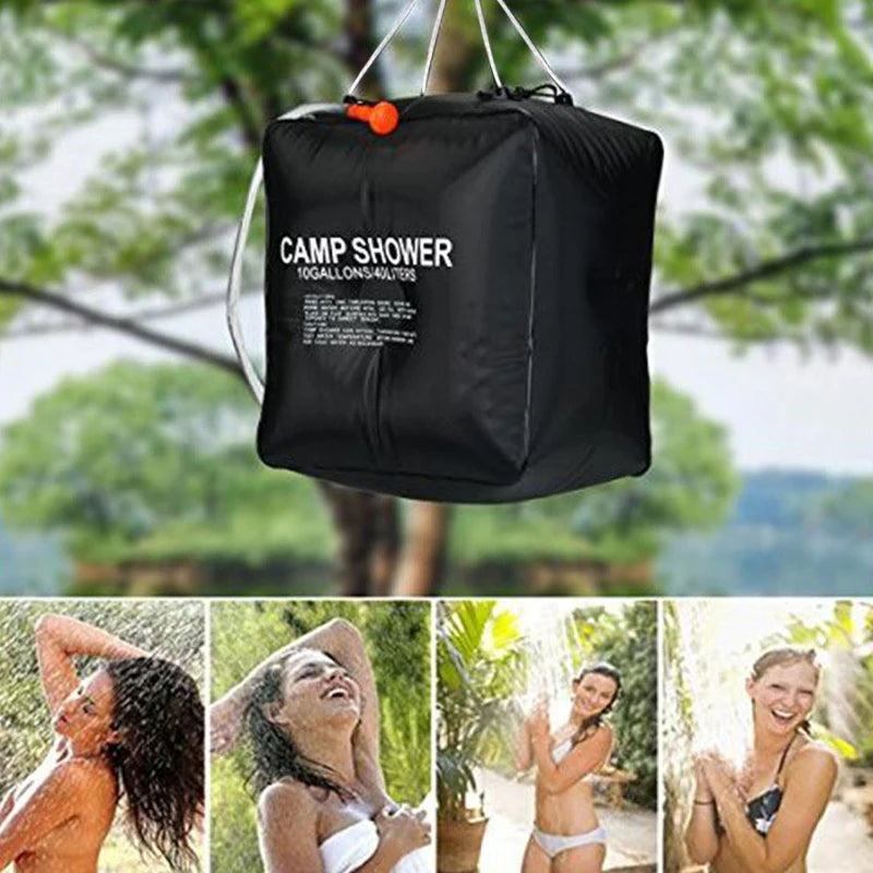Solar-Powered Portable Outdoor Shower Bag - 40L Capacity for Camping & Hiking Adventures