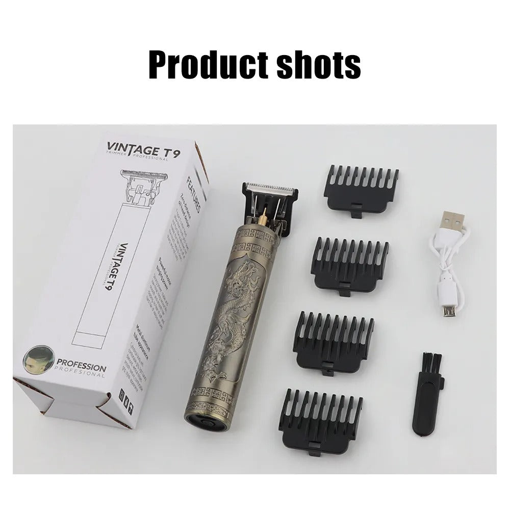 Vintage T9 Electric Cordless and Professional Hair and Beard Trimmer - Canadian Life Shop