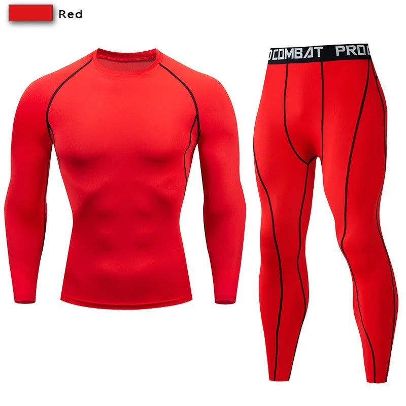 Elevate your entire workout regimen with our Red sport compression set. Experience unmatched support, comfort, and style. Get ready to dominate your fitness goals!