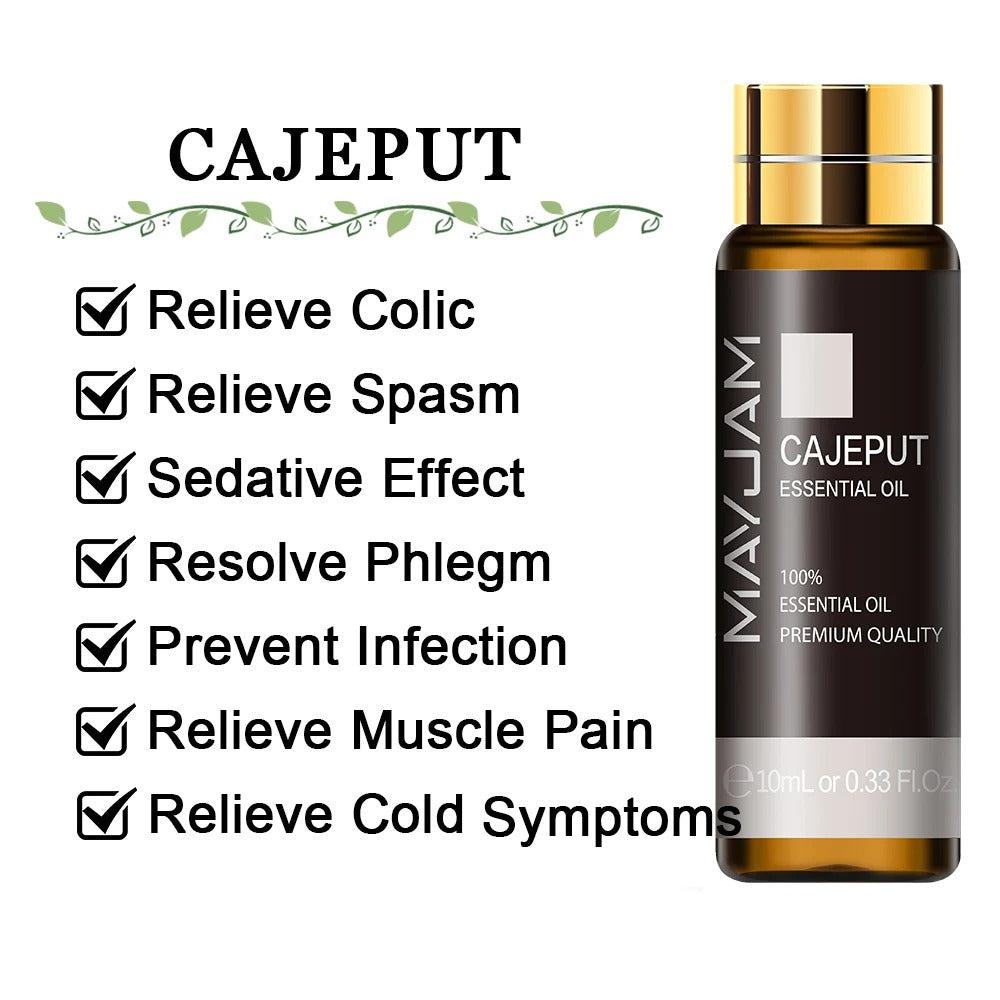Image featuring cajeput a serene natural essential oils, promoting improvements to everday life  and relaxation.