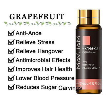 Image featuring grapefruit a serene natural essential oils, promoting improvements to everday life  and relaxation.