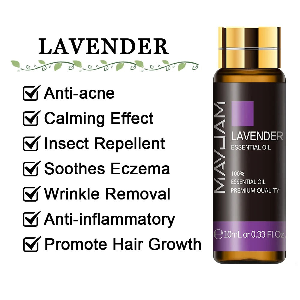 Image featuring lavender a serene natural essential oils, promoting improvements to everday life  and relaxation.