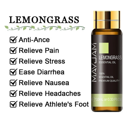 Image featuring lemon grass a serene natural essential oils, promoting improvements to everday life  and relaxation.